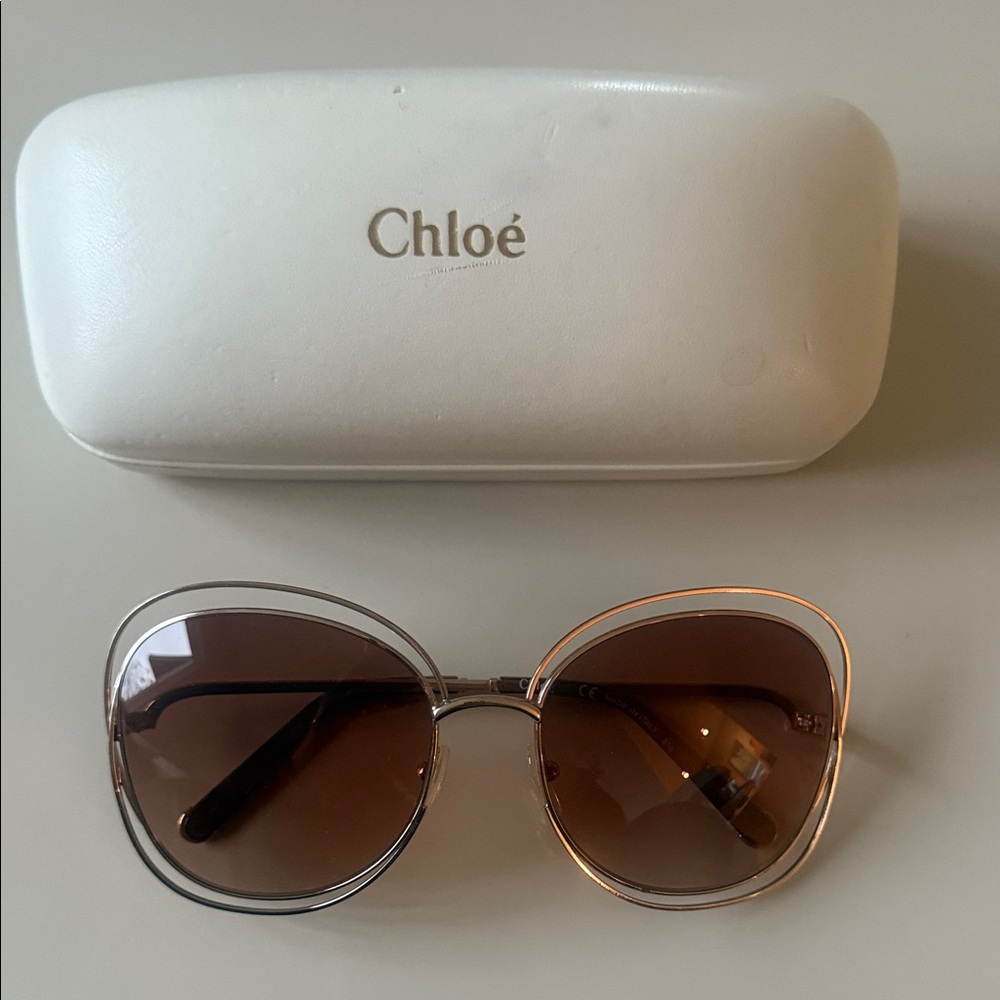 Women's Brown Sunglasses by Chloe